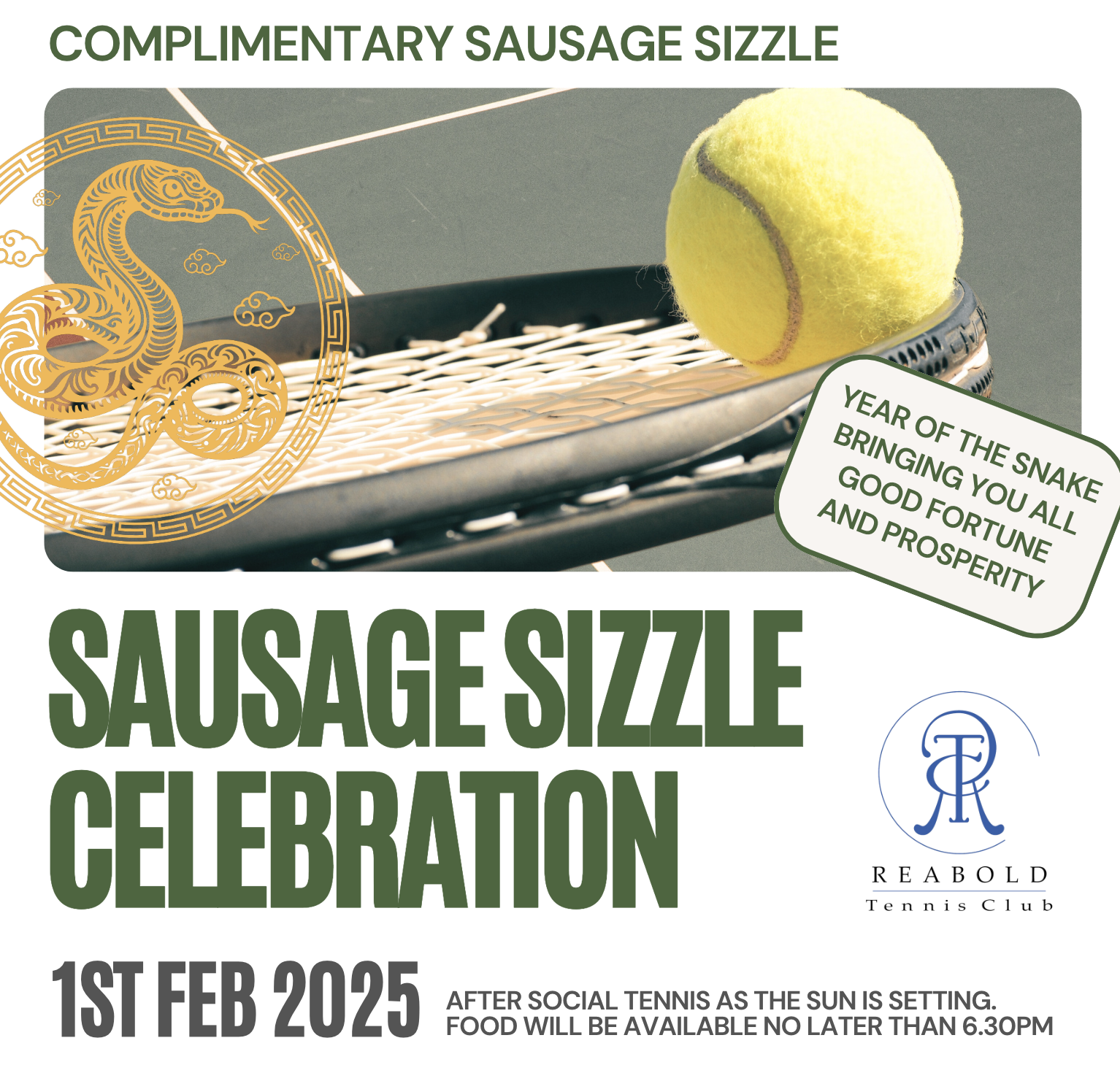 Reabold Sausage Sizzle
