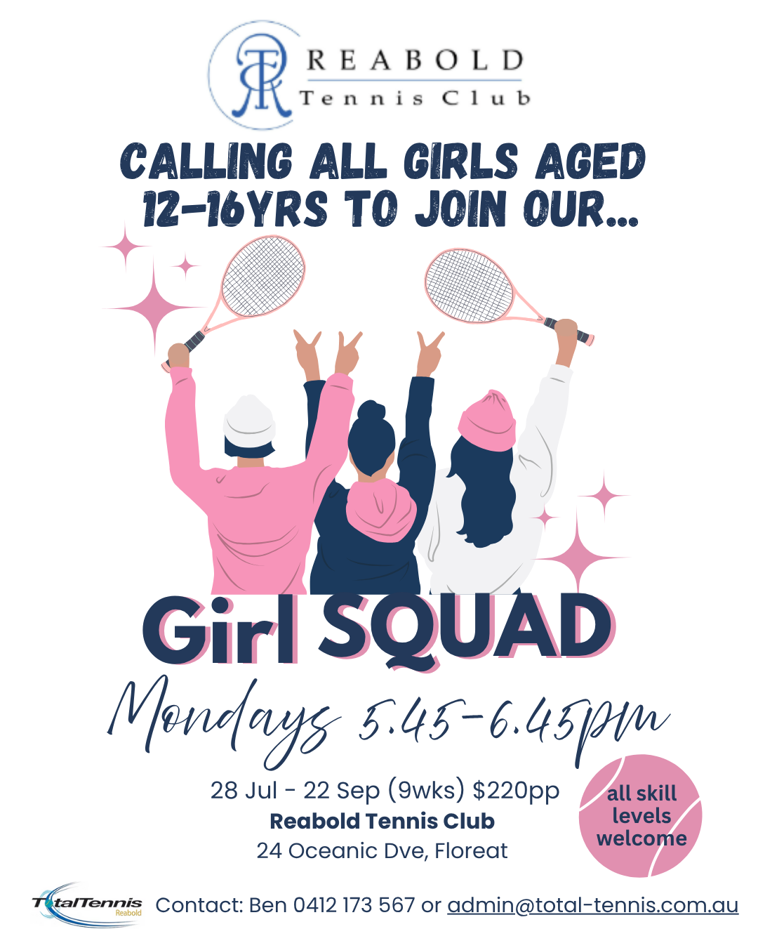 girls tennis coaching