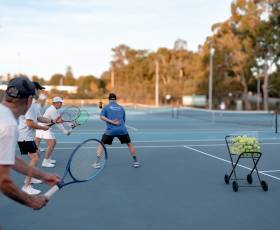 Adult tennis coaching