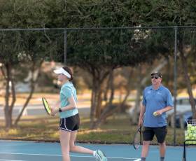 Adult tennis coaching